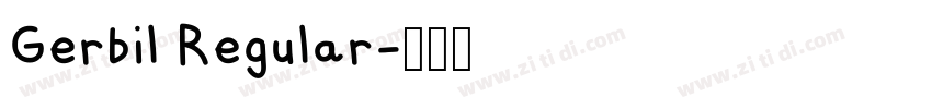 Gerbil Regular字体转换
